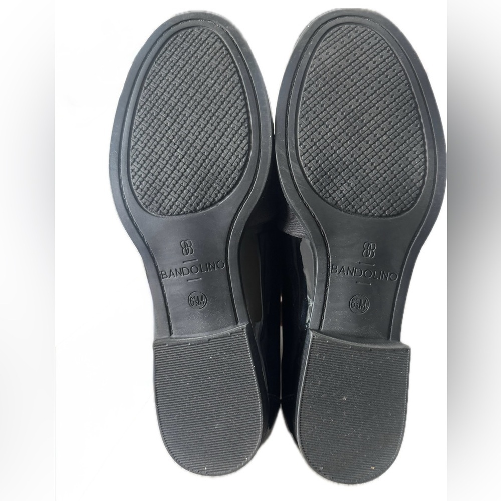 Bandolino Black Patent Loafers with Bow Detail - Picture 8 of 10